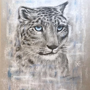 Snow Leopard - Original Drawing