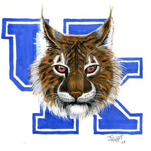Kentucky Wildcat print