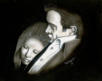 Johnny and June art print