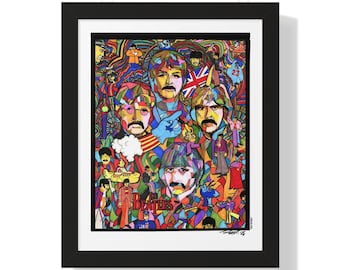 Handmade Beatles Picture Frame: 5x7 Wood Frame, Music Decor - Etsy