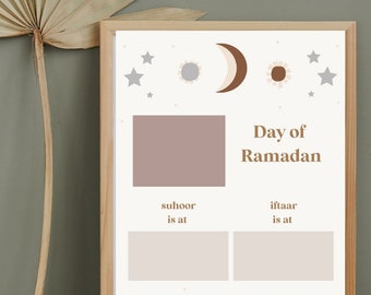 Iftaar Timetable / Iftar Timetable / Ramadan Countdown Printable / Iftar Whiteboard /ramadan decor / ramadan advent / islamic decor /EId