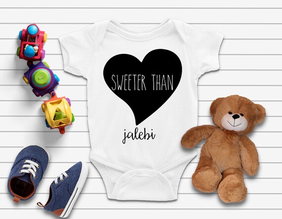 Sweeter Than Jalebi Tm Bodysuit Funny Indian Baby Gift Etsy