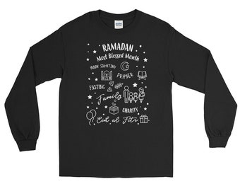 Ramadan Blessed Month Adult Unisex Tee / Islamic T Shirt / Ramadhan Shirt /Ramzaan shirt for families / Ramadan tees / matching muslim