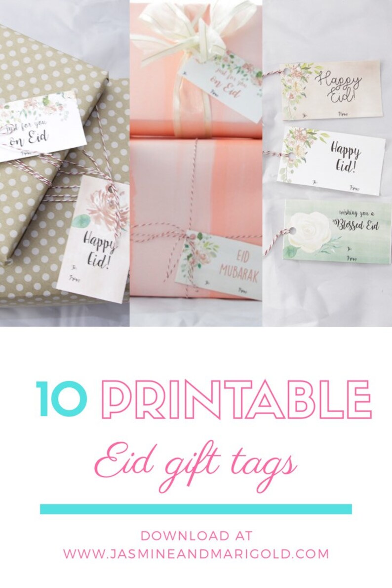 Eid Gift Tag / Printable Eid Mubarak Gift Tags / Eidy / Eid - Etsy