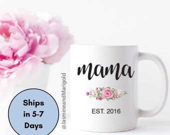 Mama Est. Year- Gift for Chai Lover | Chai Cup | Eid Gift for Best Friend or Sister or Mom or Self or mom-to-be - baby shower gift