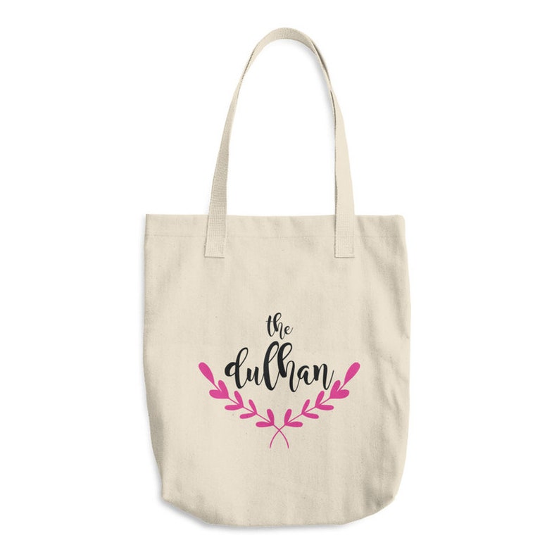 The Dulhan Tote Bag // Dulhan Tote Bag // Dulhan gift /indian bride/ desi bride/south asian wedding/wedding shower/ nikkah/ muslim bride image 2