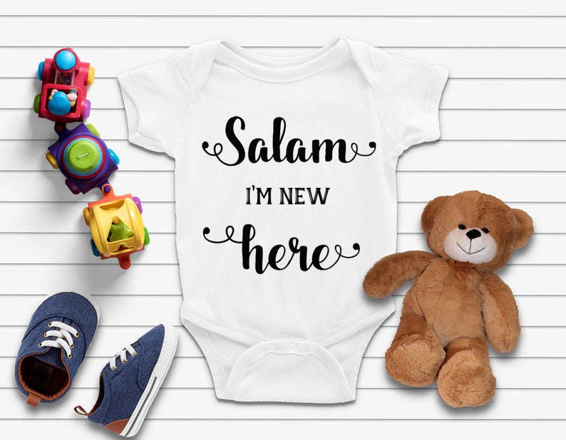 Salam I'm New Here Muslim Baby Gift Islamic Infant Gift Etsy