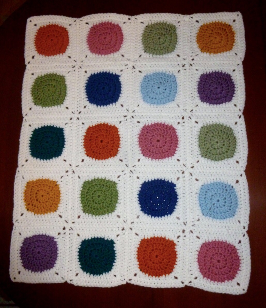Polka Dot Baby Blanket Etsy