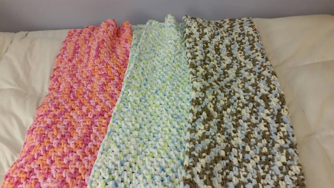 Plush Woven Baby Blanket Etsy