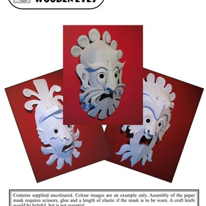 Print & Make Paper Mask pack