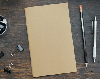 Recycled Notebooks / 5 x 8" / Eco-Friendly / Notebooks / Blank Pages / Kraft Brown / Sketchbook / Notebook / Bulk Notebooks / Sketch