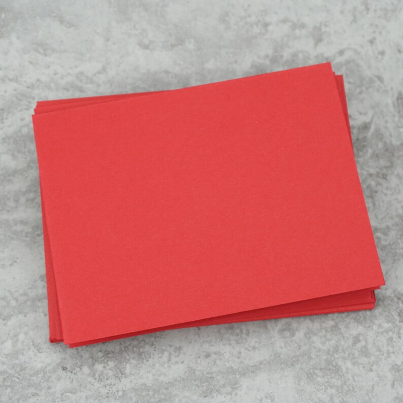 Red Blank Notecards with Envelope Size A2 Red Cards and Etsy
