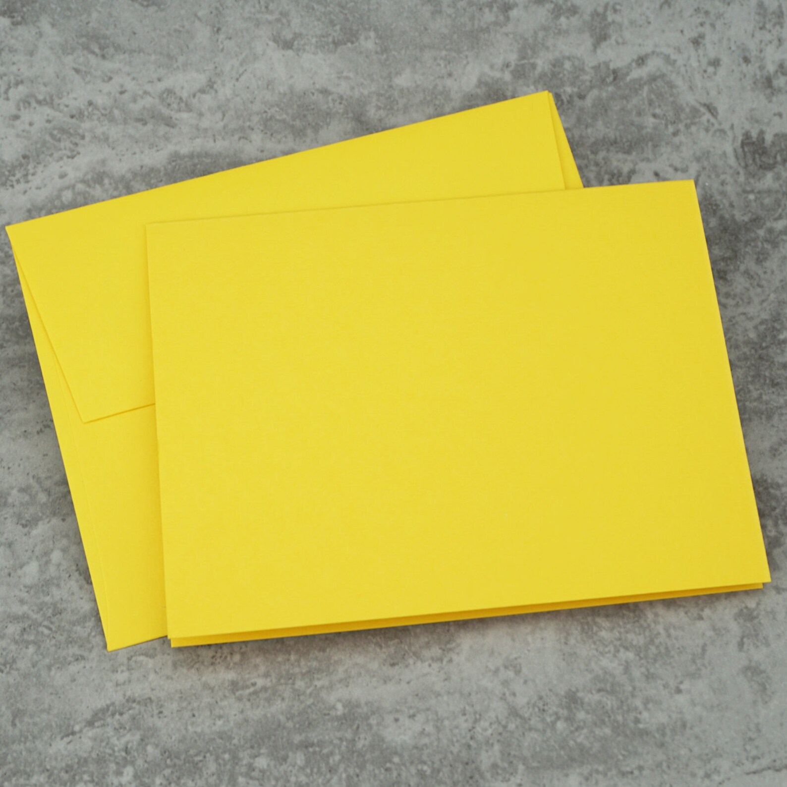 Blank Yellow Notecards With Envelope Size A2 Cards and Etsy