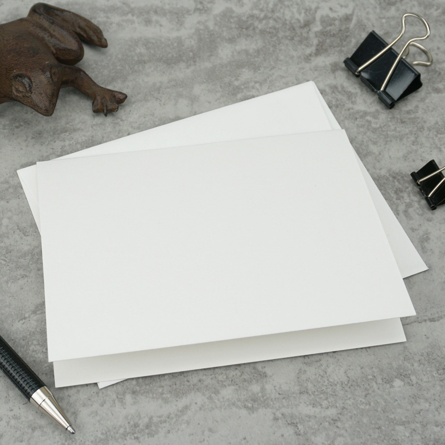 White Blank Note Cards With Envelope / Size A2 / Blank Card - Etsy