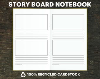 Recycled Story Board Notebook, Traveler's Journal Insert