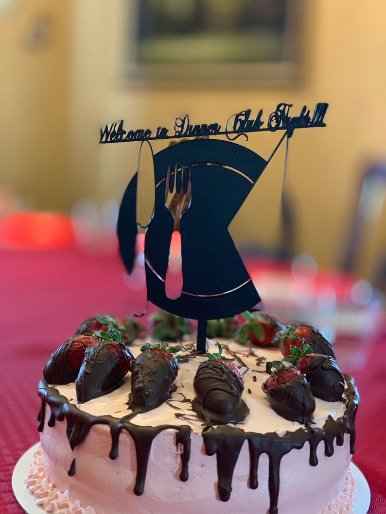 Plastic Cake Topper Personalized for any occasion Etsy