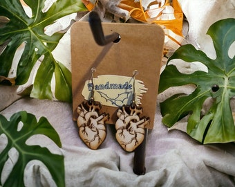 Anatomical Heart Earrings