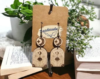 Lunar Mushroom Earrings