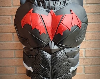 Red Dragon chest armor guard, made with urethane rubber for cosplay