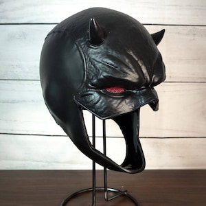 Black Devil cowl Mask cosplay urethane flexible