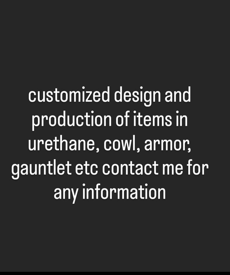 Customized designe and production armor cowl gauntlet Mask ecc... Cosplay collector zdjęcie 1