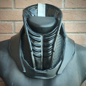 Tactical neck piece super flexible, invisible opening with velcro, cosplay and movie costume