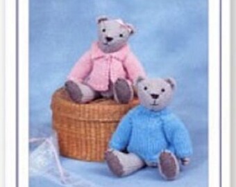 MEGAN Welsh doll Knits /& Pieces Sandra Polley Teddy bear knitting pattern KP-14