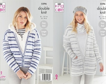 King Cole Knitting Pattern 5372 Ladies Sweaters