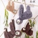 King Cole 9138 Knitting Pattern Toy Sloths in King Cole Tinsel Chunky ...