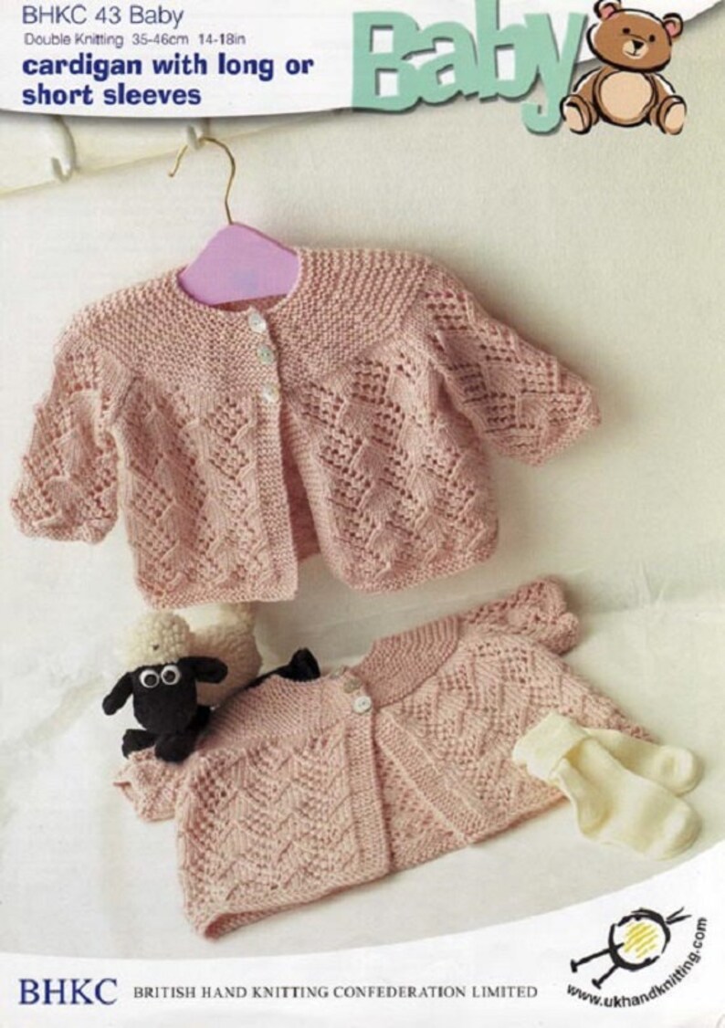 Knitting Pattern - KP73 - Matinee Jacket and Hat - 0-3mths - UK Terminology