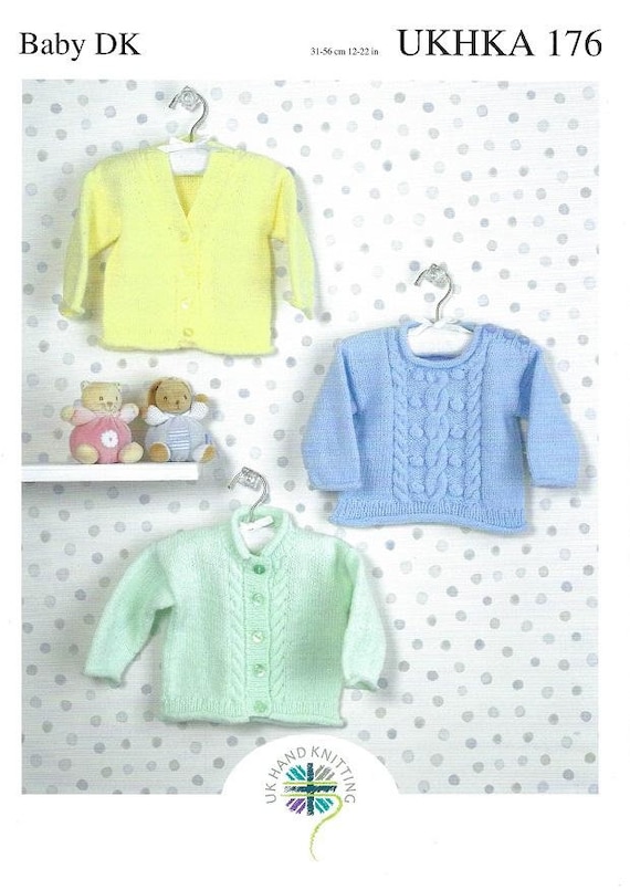 NO 58 BOYS GIRLS EASY KNIT JUMPER Knitting Pattern DK 22-30 /"