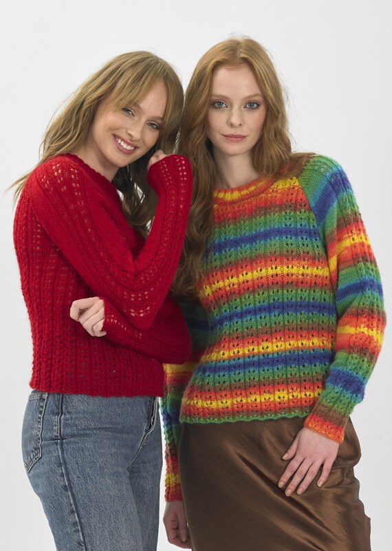 Buy Ladies Sweater Knitting Pattern in James C Brett Sshh DK