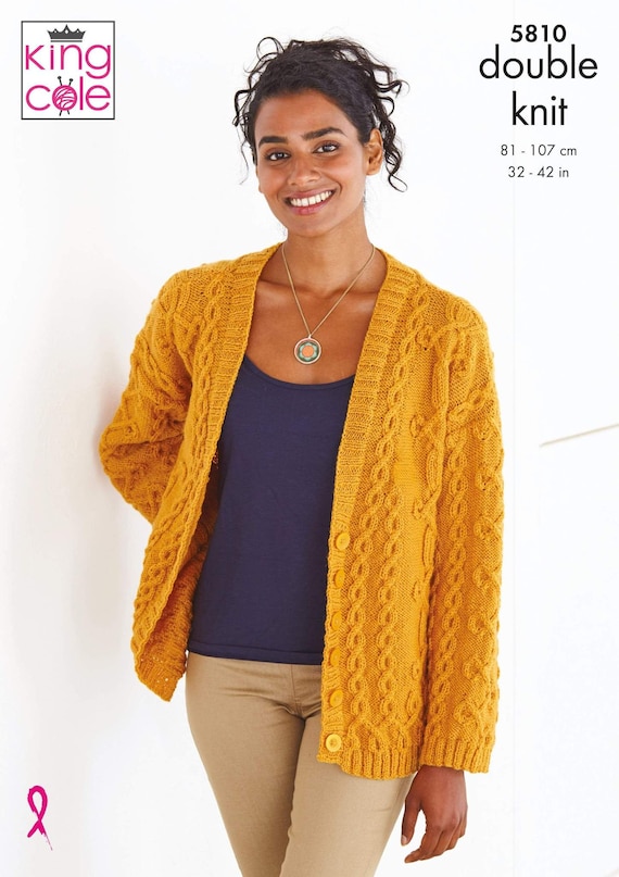 Ladies double knitting cardigan patterns online