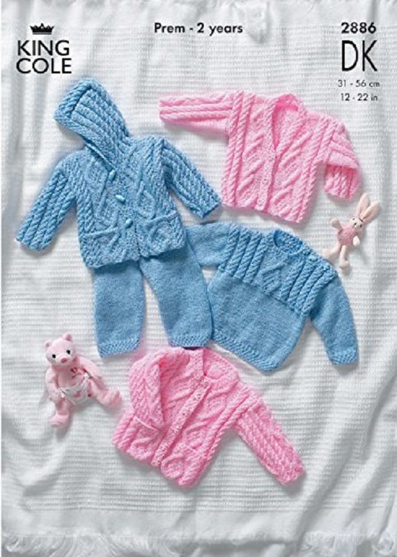 UKHKA 179 Baby Knitting Pattern DK