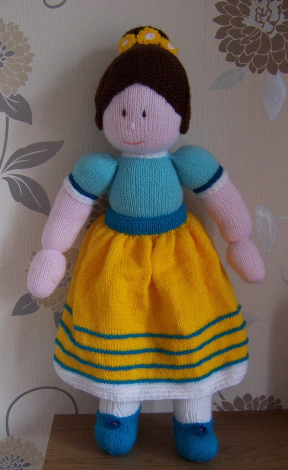 hand knitted rag doll