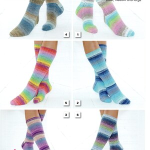 Ladies Socks & Triangular Wrap in 4 Ply Knitting Pattern, King Cole ...
