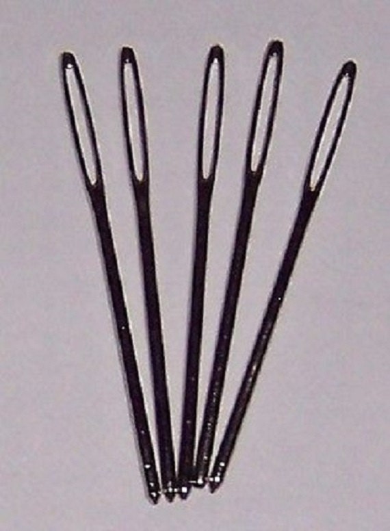 Knitters Sewing Needles, Hand Sewing Needle, Size 13, Nickel Plated, Blunt-Ended, needles  for wool
