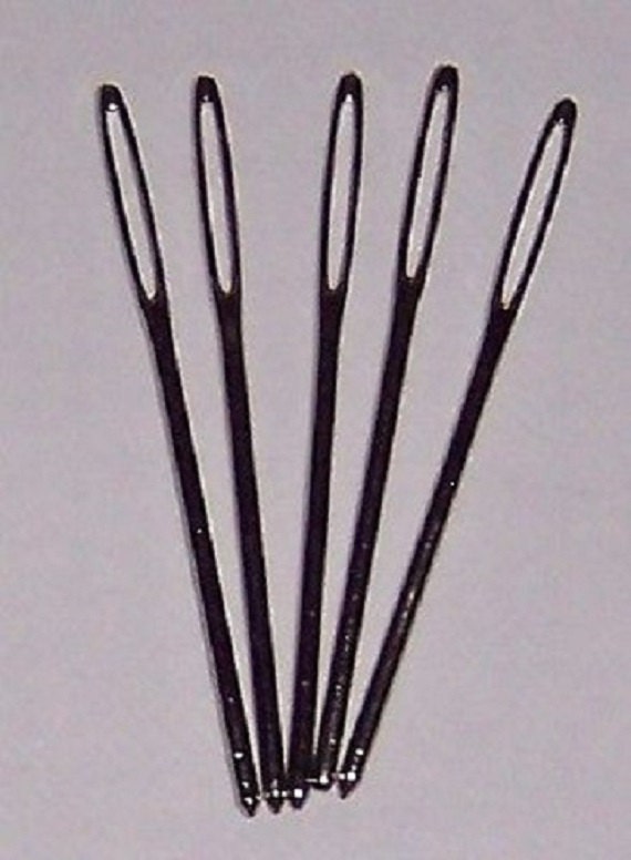 Knitters Sewing Needles, Hand Sewing Needle, Size 13, Nickel Plated,  Blunt-ended, Needles for Wool 