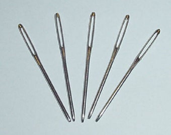 Sewing Needles for Knitters ,Large eye , Size 14 , Darning , Blunt-Ended