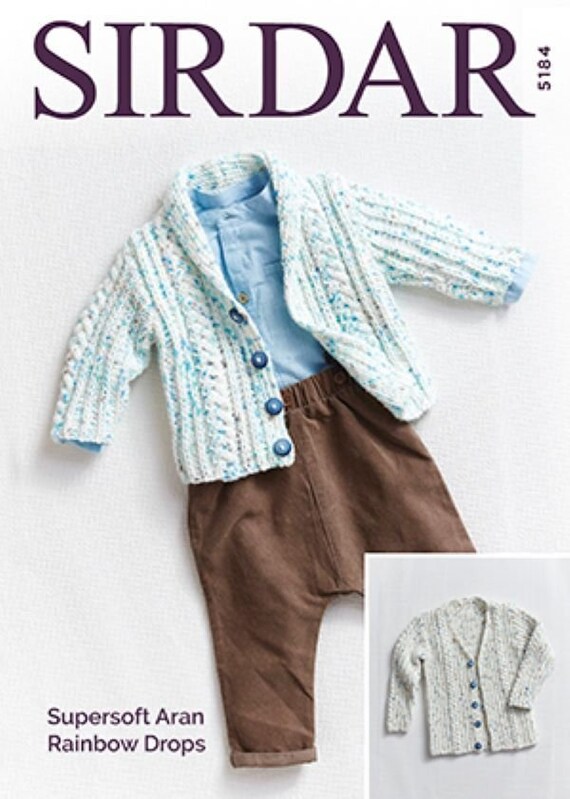 Bonnet /& Blanket 5188 Chunky Sirdar Baby Girls Knitting Pattern Matinee Coat