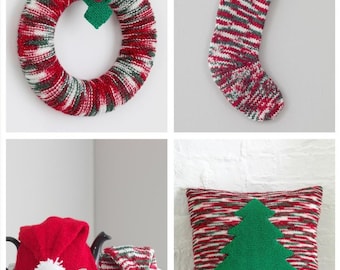King Cole Novelty Christmas Stockings Knitting Pattern 6096 - Chunky & Super Chunky King Cole Novelty Christmas Stockings Knitting Pattern 6096 - Chunky & Super Chunky
