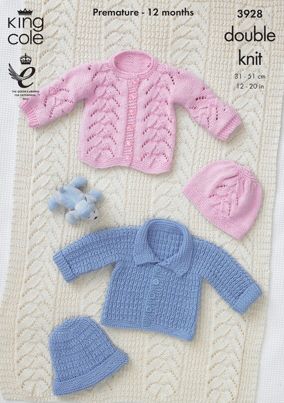 KNITTING PATTERN Ladies Cable Jacket and Cardigan Cottonsoft DK King Cole 5375