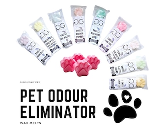 Pet Friendly Wax Melts | Odour Eliminator | Pet Smells | Odour Eliminating | Smell Eliminator | Dog Lover | Cat Lover | Soy Wax | Paw Print