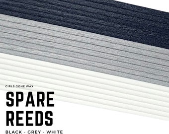 Spare Reeds | Diffuser Oil Replacement Reeds | Absorbent Fibre Reeds | 3 Colours | Black | Grey | White | 3.5mm x 250mm