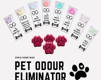 Pet Friendly Wax Melts | Odour Eliminator | Pet Smells | Odour Eliminating | Smell Eliminator | Dog Lover | Cat Lover | Soy Wax | Paw Print
