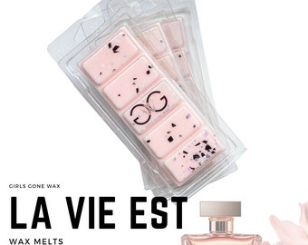 La Vie Est | Perfume | Natural Soy Wax Melts + Snap Bars | Strong Highly Scented | Eco | Gift | Home Fragrance