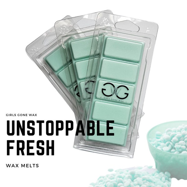 Unstoppable Fresh Laundry | Natural Soy Wax Melts + Snap Bars | Strong Highly Scented | Eco | Gift | Home Fragrance