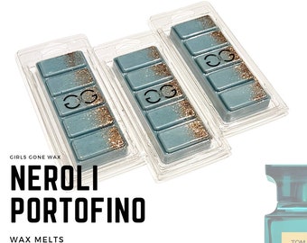 Neroli Portofino Perfume | Natural Soy Wax Melts + Snap Bars | Strong Highly Scented | Eco | Gift | Home Fragrance