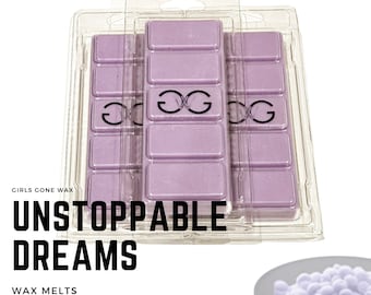 Unstoppable Dream Laundry | Natural Soy Wax Melts + Snap Bars | Strong Highly Scented | Eco | Gift | Home Fragrance