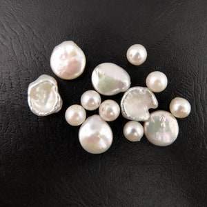 Freshwater Pearl Mixed Beads - Small Quantity Destash Lot